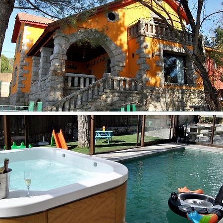 Casa Rural Mansion Adela con Piscina y Jacuzzi Collado Mediano Exterior foto